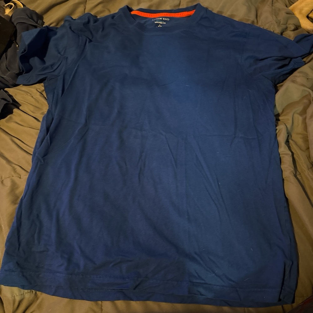 Lands' End Blue Short Sleeve Tee